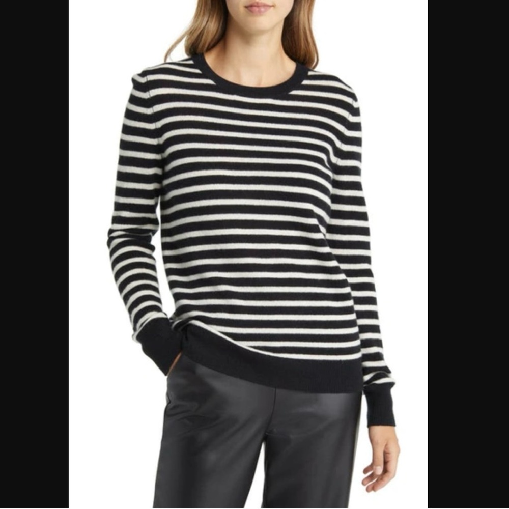 NWT Nordstrom Cashmere Crewneck Sweater
